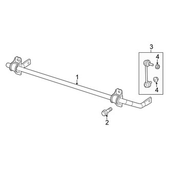 Chrysler OE - Rear Suspension - Stabilizer Bar & Components