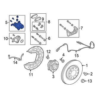 Chrysler OE - Rear Left Disc Brake Caliper