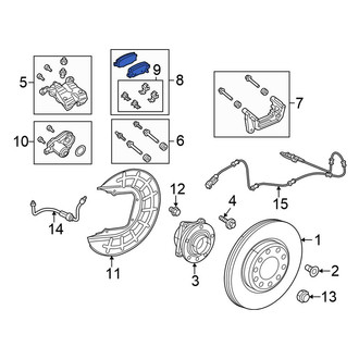 Chrysler OE - Rear Disc Brake Pad Set