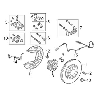 Chrysler OE - Rear Suspension - Brake Components (C / S AWD)