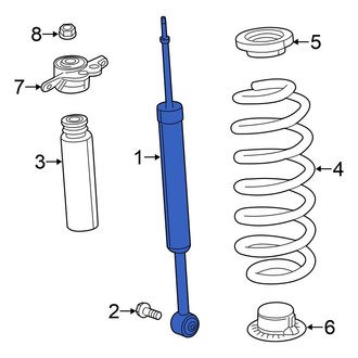 Chrysler OE - Rear Suspension Shock Absorber