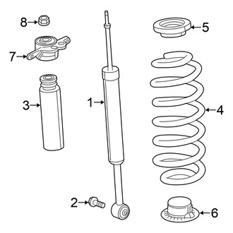 Chrysler OE - Rear Suspension - Shocks & Components (AWD)