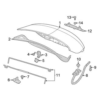Chrysler OE - Trunk Lid - Lid & Components