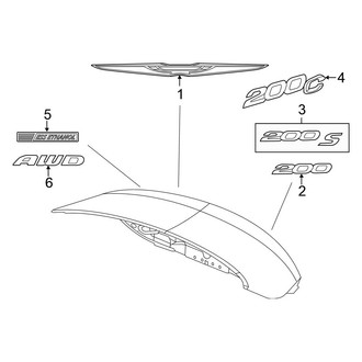 Chrysler OE - Trunk Lid - Exterior Trim