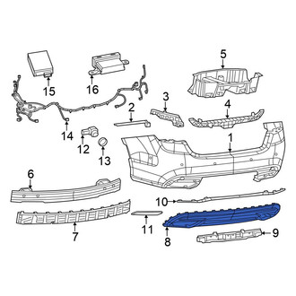 Chrysler OE - Rear Valance Panel