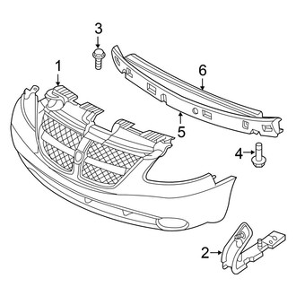 Chrysler OE - Front Bumper - Bumper & Components