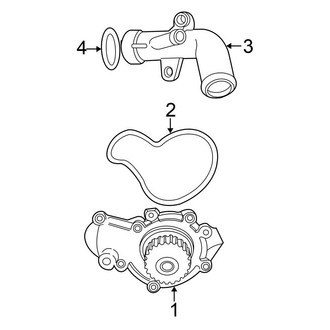 Chrysler OE - Cooling - Water Pump (2.4L)