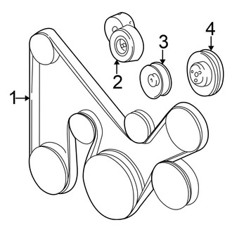 Chrysler OE - Cooling - Belts & Pulleys (3.3L)