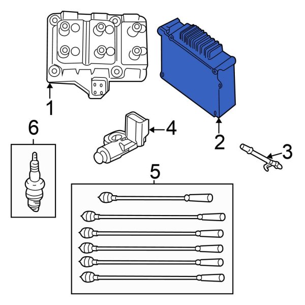 Chrysler OE R5187197AA Engine Control Module (ECM)