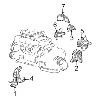 Chrysler OE - Engine / Transaxle - Engine & Transmission Mounting (3.3L)