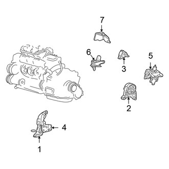 Chrysler OE - Engine / Transaxle - Engine & Transmission Mounting (3.8L)