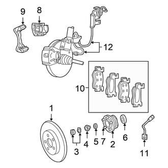 Chrysler OE - Front Suspension - Brake Components