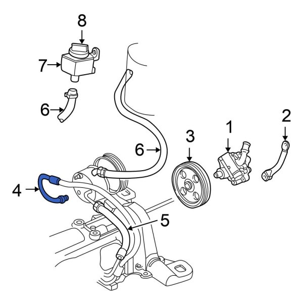 Power Steering Pressure Hose