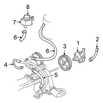 Chrysler OE - Steering Gear & Linkage - Pump & Hoses (3.3L)