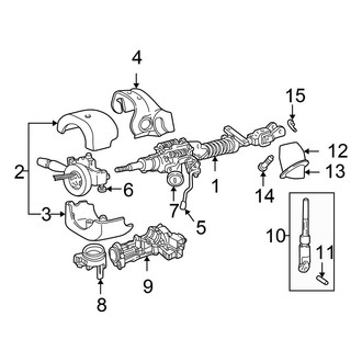 Chrysler OE - Steering Column - Shaft & Internal Components (W/O Tilt)