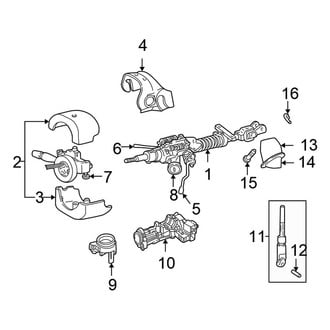 Chrysler OE - Steering Column - Shaft & Internal Components (With Tilt)