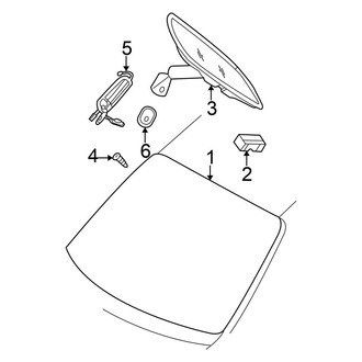 Chrysler OE - Windshield - Glass