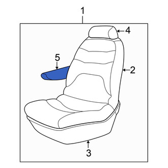 Chrysler OE - Front Left Seat Armrest