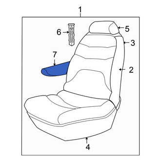 Chrysler OE - Front Left Seat Armrest