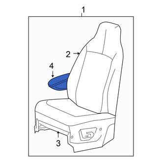 Chrysler OE - Front Left Seat Armrest