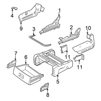 Chrysler OE - Seats & Tracks - Tracks & Components (Manual)