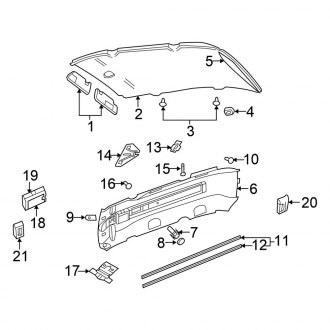 2006 Chrysler Town and Country Replacement Headliners — CARiD.com