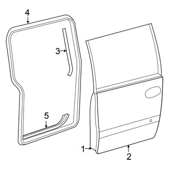 Chrysler OE - Side Loading Door - Door & Components