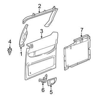 Chrysler OE - Side Loading Door - Interior Trim