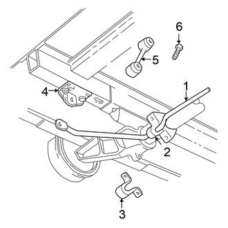 Chrysler OE - Rear Suspension - Stabilizer Bar & Components (AWD)