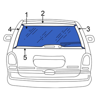 Chrysler OE - Rear Liftgate Glass