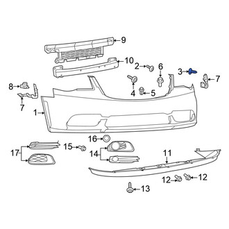 Chrysler OE - Bumper Cover Screw