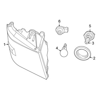 Chrysler OE - Front Lamps - Headlamp Components