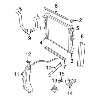 Chrysler OE - Cooling - Radiator & Components (3.8L)