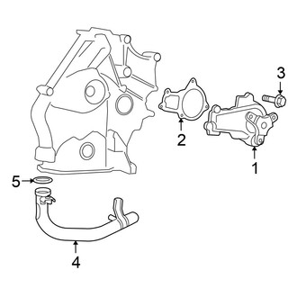 Chrysler OE - Cooling - Water Pump (3.8L)