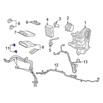 Chrysler OE - HVAC Heater Hose Outlet Tube Clamp