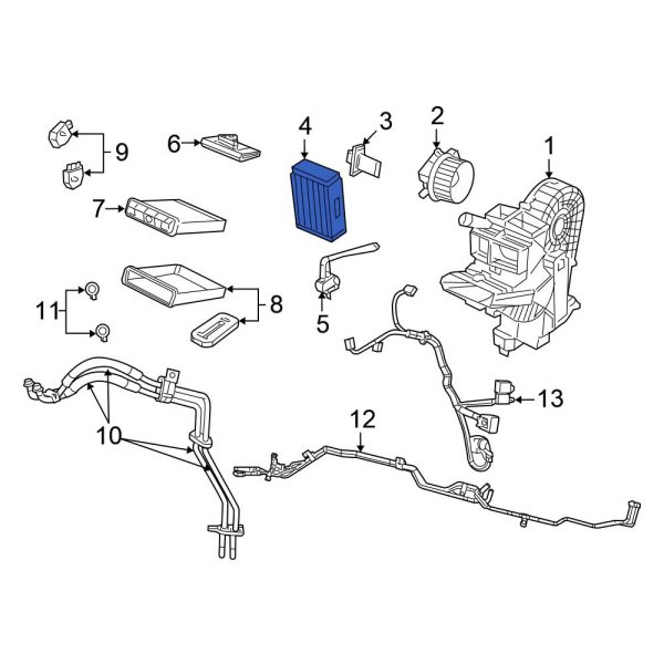 A/C Evaporator Core