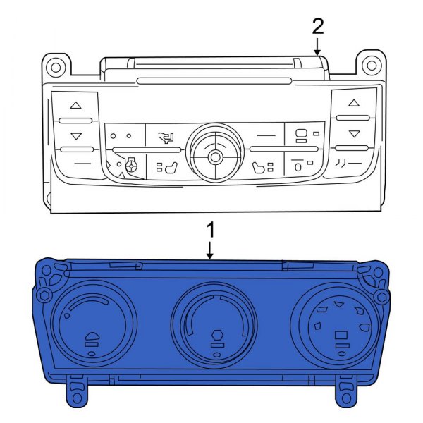 HVAC Temperature Control Panel