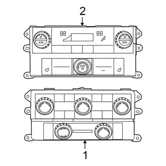 Chrysler OE - Air Conditioner & Heater - Controls (A/C & Heater, With Rear A/C, Front Controls)