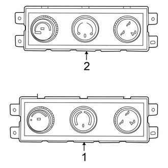 Chrysler OE - Air Conditioner & Heater - Controls (A/C & Heater, With Rear A/C, Rear Controls)