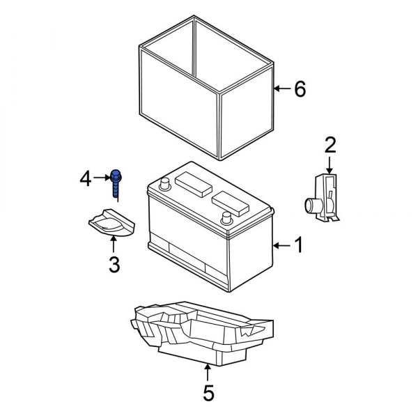 Battery Hold Down Bolt