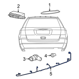 Chrysler OE - Rear Parking Aid System Wiring Harness
