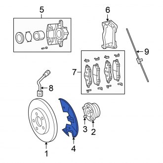 Chrysler Town and Country Brake Dust Shields & Backing Plates