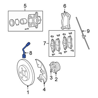 Chrysler OE - Front Left Brake Hydraulic Hose