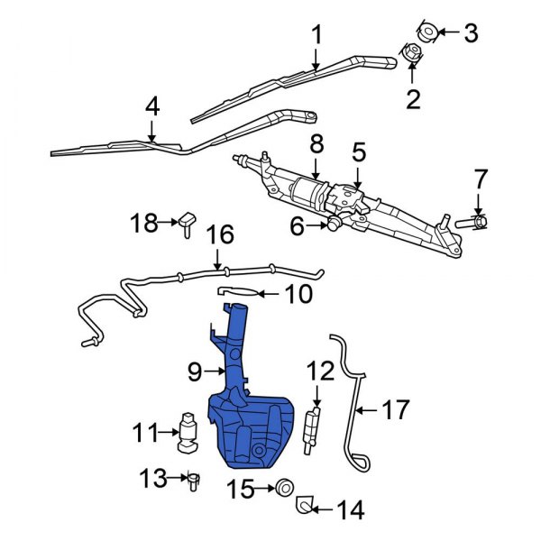 Washer Fluid Reservoir