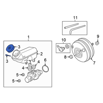 Chrysler OE - Brake Master Cylinder Reservoir Bolt