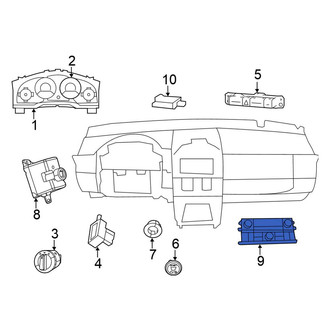 Chrysler OE - Rear HVAC Temperature Control Panel