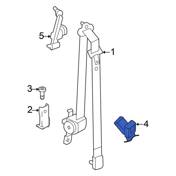 Seat Belt Receptacle