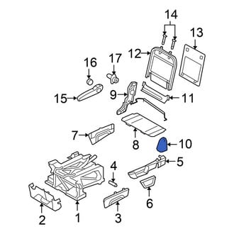 Chrysler OE - Center Right Outer Seat Back Recliner Adjustment Mechanism Cover