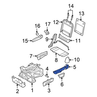 Chrysler OE - Center Right Outer Seat Frame Trim Panel