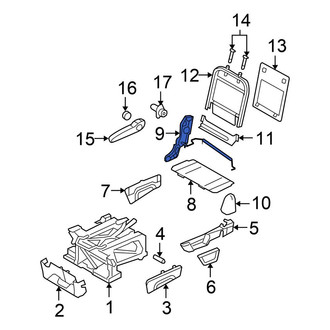 Chrysler OE - Center Right Seat Back Recliner Adjustment Mechanism